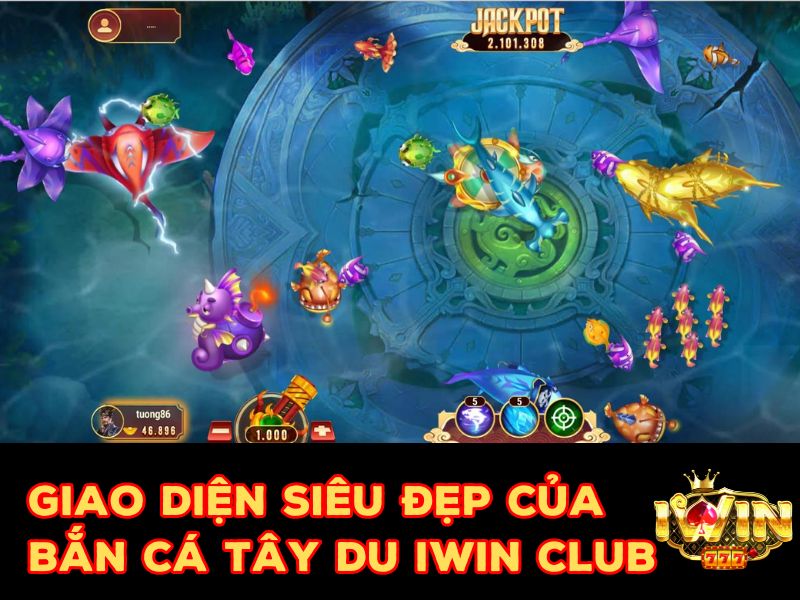 Giao diện game cược Bắn cá tây du