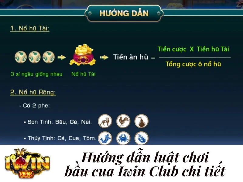  Hướng dẫn luật chơi bầu cua Iwin Club chi tiết