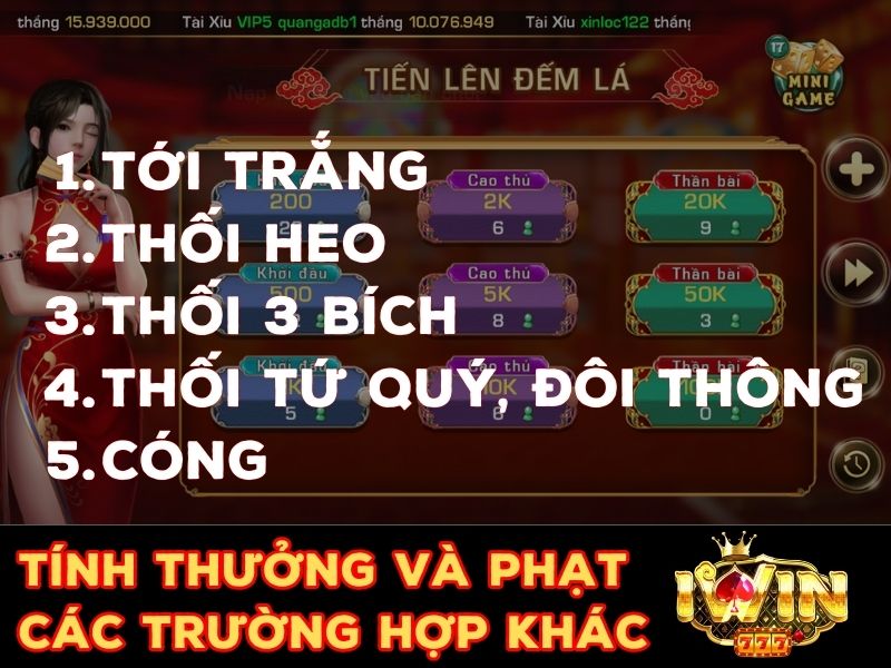 Tính thưởng và phạt của các trường hợp đặc biệt 