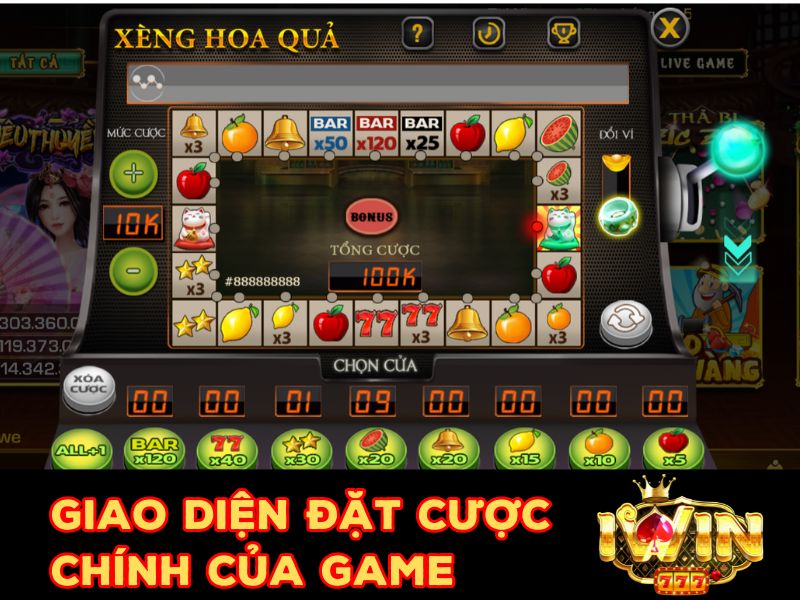 Giao diện và thiết kế của game Xèng Hoa Quả